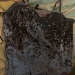 Used forever 21 top size small it is blue velvet